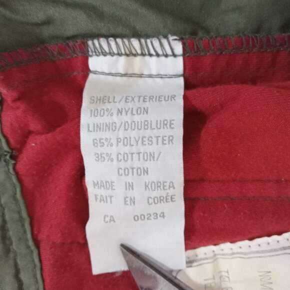 Boys Size 2 Windbreaker Light Jacket Coat Olive Green Outline Nylon - Picture 10 of 11